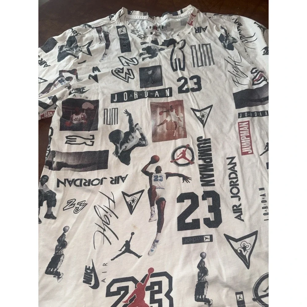 Air Jordan All Over Print Shirt Mens XL T Shirt